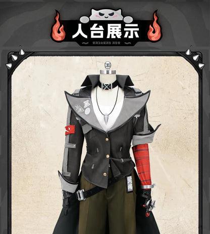 Zenless Zone Zero Komano Manato Cosplay Costume Wig Uniform Ears Spook Shack Halloween Party for Women Men Girls Role Play Props