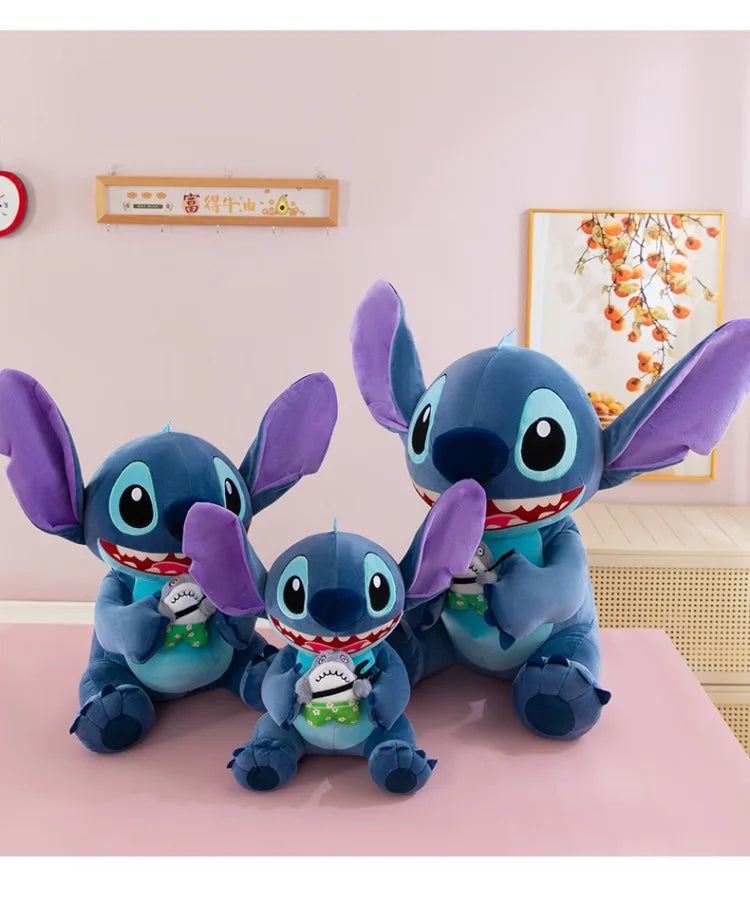35/45/60cm Big Size Stitch Disney Anime Plush Stuffed Doll Kawaii Room Decorated with Plushies Pillow Ornaments Holiday Gifts