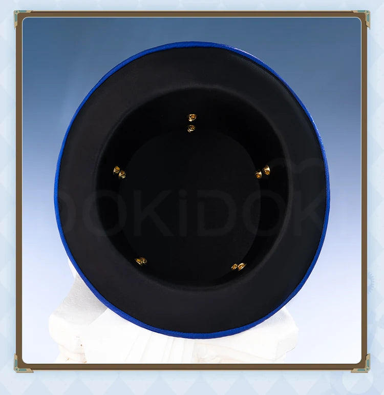 IN STOCK Focalors Furina Hat Game Genshin Impact Cosplay DokiDoki Fontaine Furina Hydro Women Blue Hat Metal Accessories Cosplay