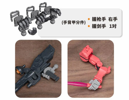 TAS Model Red GQuuuuuuX Conversion Parts Bits-2 Pieces PMC-BD-69-1 for HG 1/144 gMS-α 3D Print Highly Accurate Resin Parts DIY