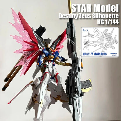 STAR Model Destiny Zeus Silhouette HG 1/144 ZGMF-X42S A-GXQ754／V2 Assembly Model Kit Package Action Figures Toy Gift