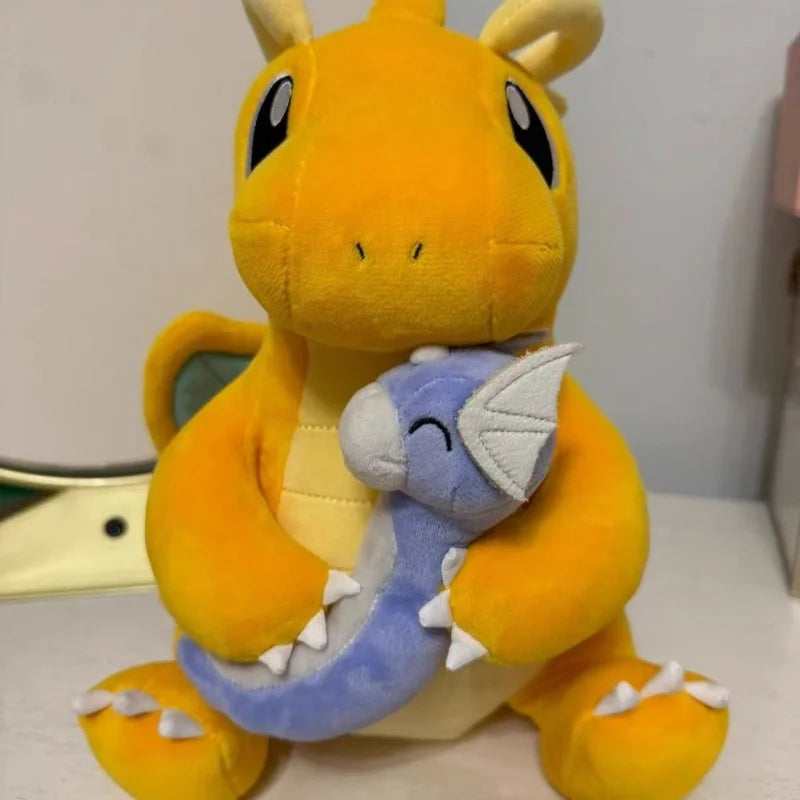 Pokemon Pikachu Plush A Late Bloomer Dragonite Doll Tyranitar Larvitar Toy Pupitar Dratini  Dragonair Soft Gift For Children