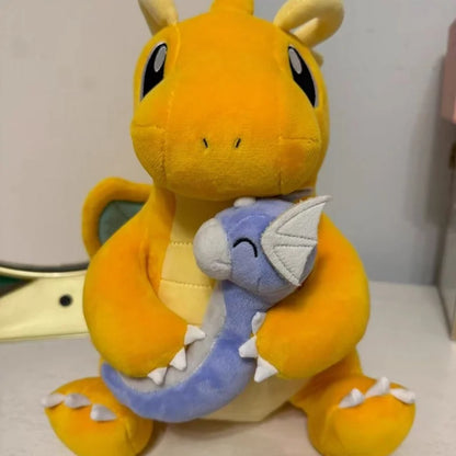 Pokemon Pikachu Plush A Late Bloomer Dragonite Doll Tyranitar Larvitar Toy Pupitar Dratini  Dragonair Soft Gift For Children