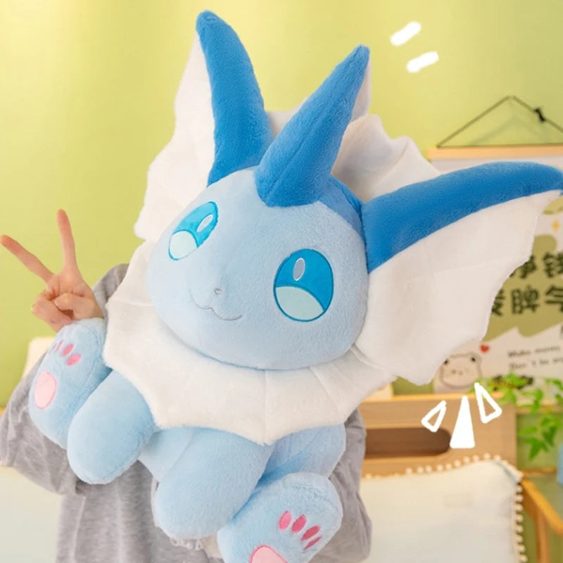30/80cm Vaporeon Pokemon Eevee Large Plush Toys Aquali Doll Cute Ornament Stuffed Plushie Pillow Pokémon Gift for Children