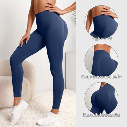 Women Seamless High Waist Gym Leggings Yoga Stretchy Fitness Sports Activewear Pants