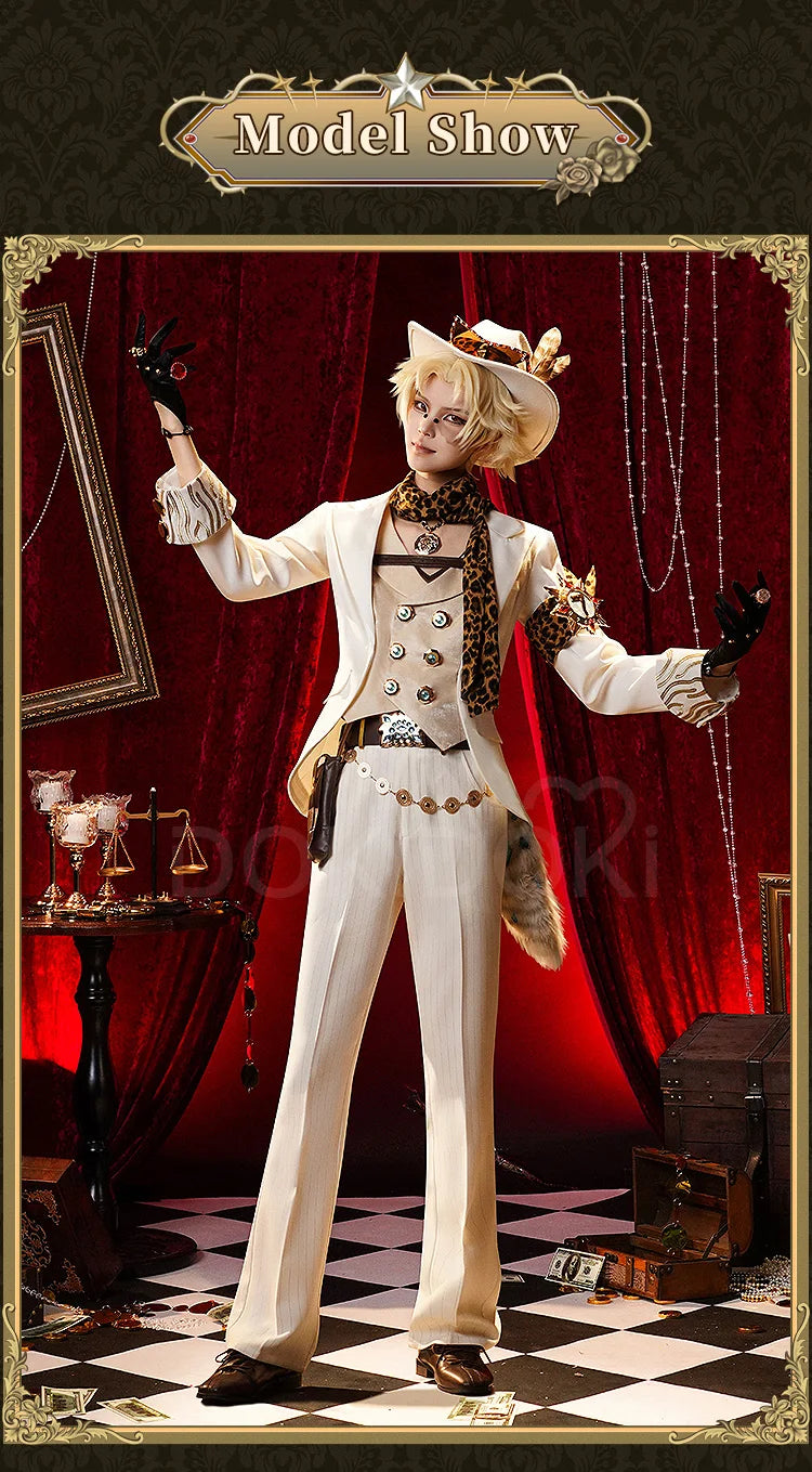 Norton Campbell Prospector Cosplay Costume Identity V DokiDoki-SR Men Uniform Norton Campbell Cosplay Hat