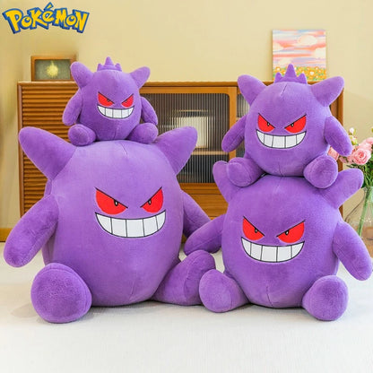 35/45/65CM Big Size Pokemon Gengar Plushies Kawaii Cartoon Anime Peluche Stuffed Animal Comfortable Soft Doll Children Toy Gifts