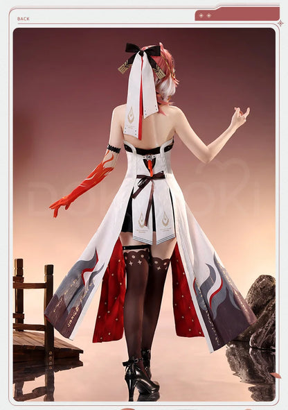 IN STOCK Changli Cosplay Costume Game Wuthering Waves DokiDoki-SR Women Costume Changli Cosplay Metal Accessories