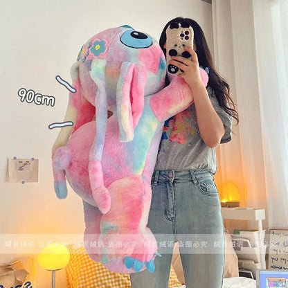 120cm Large Big Size Disney Stitch Anime Plush Stuffed Doll Room Kawaii Plushies Pillow Ornaments Children's Holiday Gifts