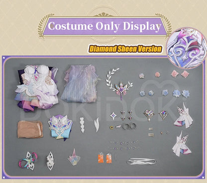 Cyrene Cosplay Costume Game Honkai: Star Rail【S-2XL】DokiDoki-SR HSR Cyrene Women Dress Veil SP Version Cosplay Plus Size