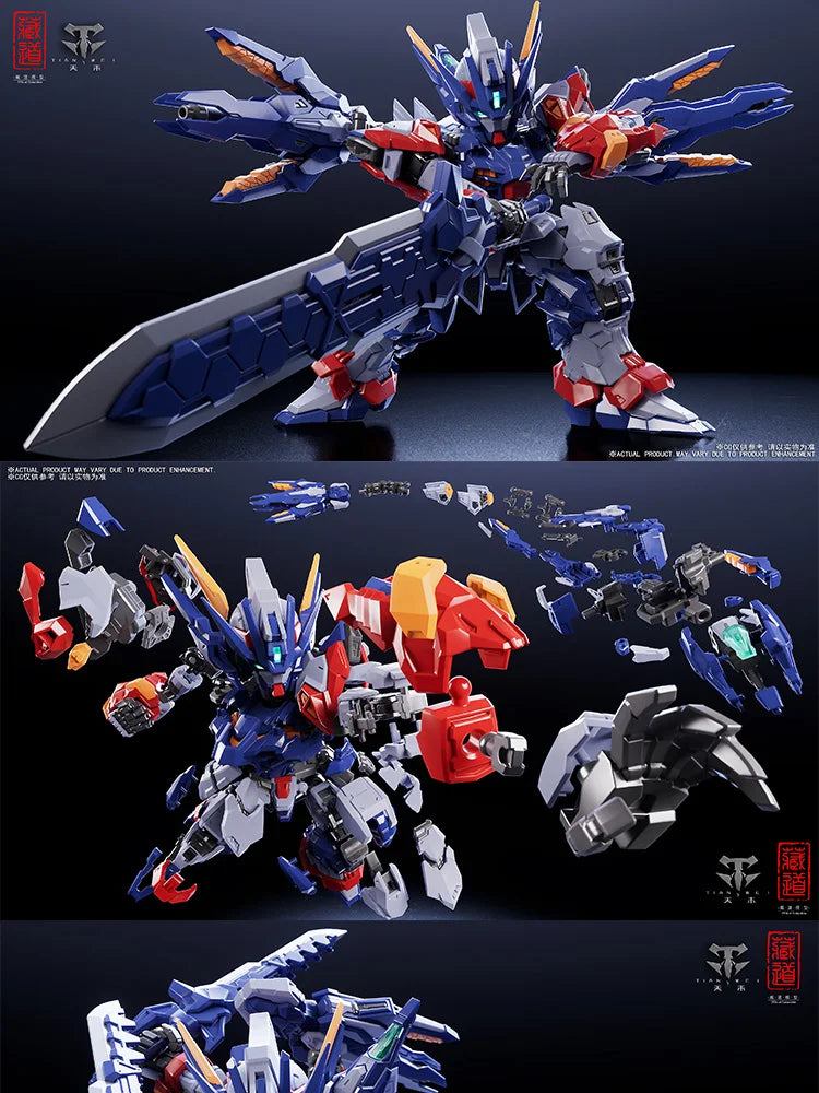 52TOYS SD CD-TGM01 Tian Wei Assembly Model Highly Articulated ABS Plastic Action Figure with Interchangeable Weapons