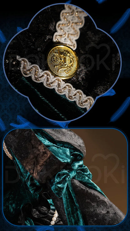 IN STOCK Sieglinde Sullivan Cosplay Costume Anime Emerald Witch Arc【XS-3XL】DokiDoki-R Ciel Halloween Plus Size