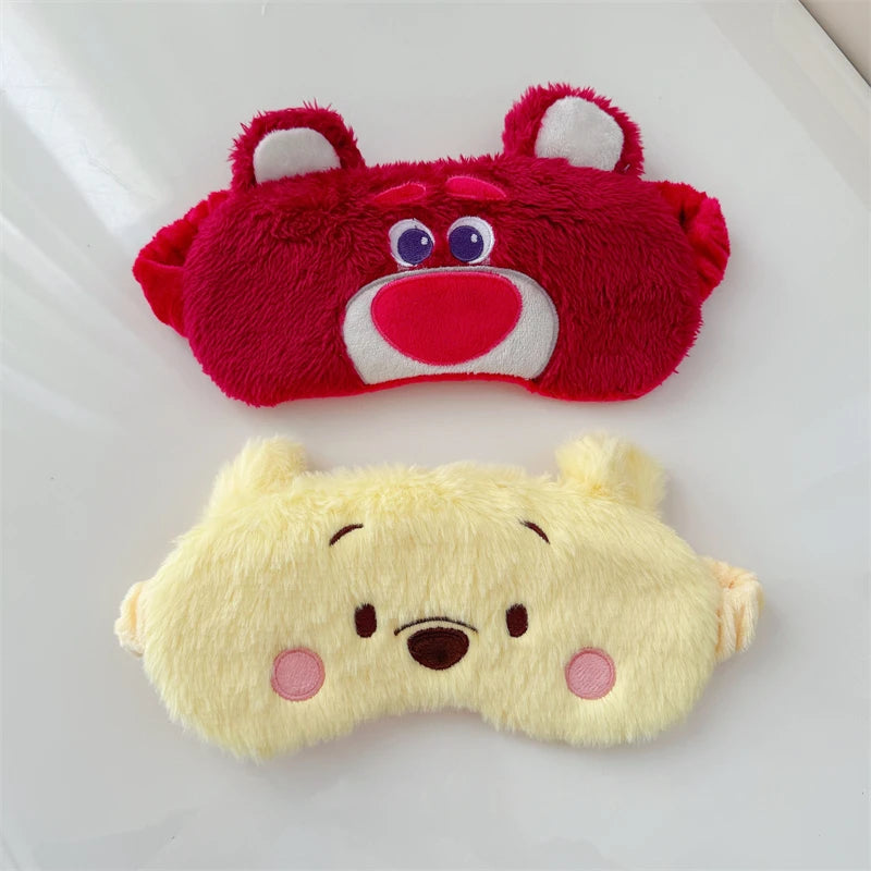 Cartoon Eyeshade for Sleeping Lotso Hamm Eye Patch Shading Dumbo Stitch Eyepatch Girl Travel Relax Cover Eye Mask Health