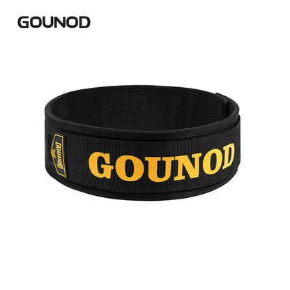 Gounod Weight Lifting Belt for Squats Deadlifts Powerlifting Fitness Support Men Women - BLACK / XL
