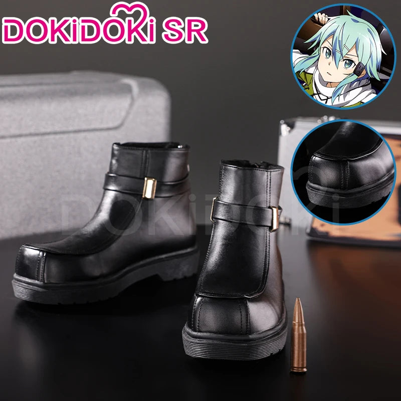 IN STOCK Yuuki Asuna Asada Shino Shoes Anime Sword Art Online Cosplay DokiDoki-SR Women Yuuki Asuna Undine Healer SAO Cosplay
