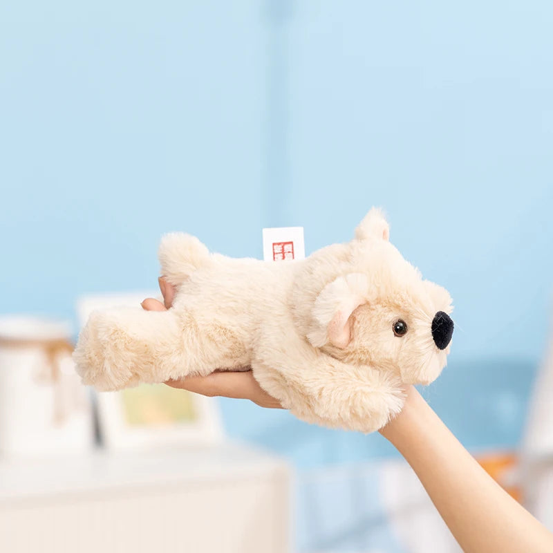 20cm Kawaii Furry Friend Stuffed Animal Dog Soft Toy Lying Puppy Panda Monkey Plushies Cute Wrist Support Plush Doll