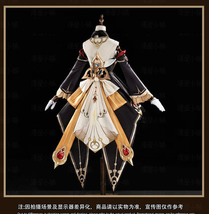 Genshin Impact Sandrone Cosplay Costume Wig Marionette Dress Uniform Eleven Fatui Harbingers Halloween Party Women Girls Props
