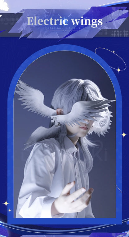 Sunday Robin Wings Headwear Headband Cosplay Props Game Honkai:Star Rail DokiDoki Sunday Electric Wings Robin Accessories