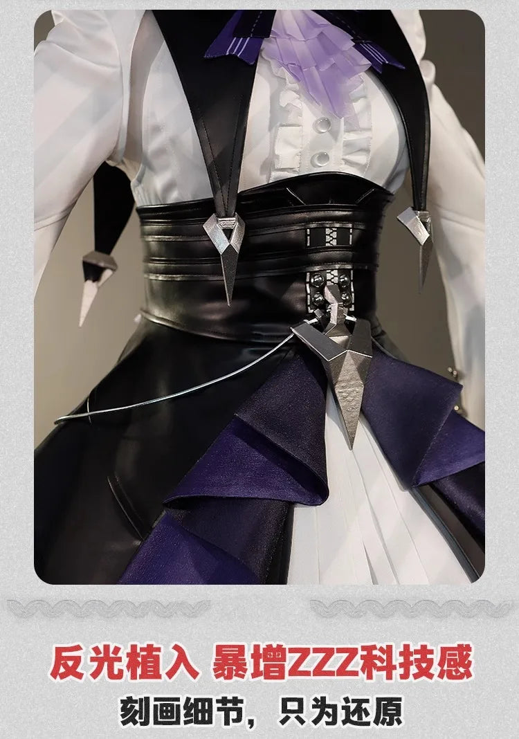 iCoser Zenless Zone Zero Vivian Cosplay Costume Dress Uniform Headwear Mockingbird Metal Props Halloween Party Women Carnival