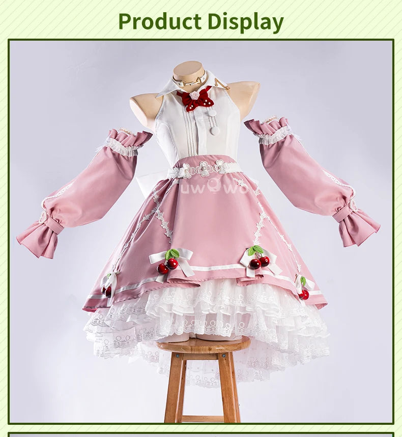 IN STOCK UWOWO Game Arknights Nightmare The Ferry Girl Cosplay Costume Pink Dress Halloween Costume