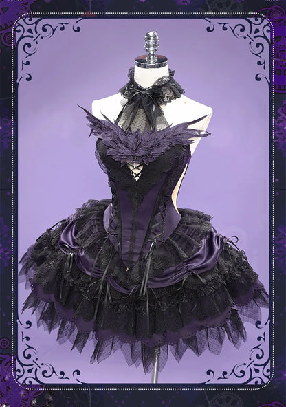 Kanamee Madokaa Homuraa Akemii Cosplay Anime DokiDoki-R Women Gothic Dress Ultimate Madokaa Halloween