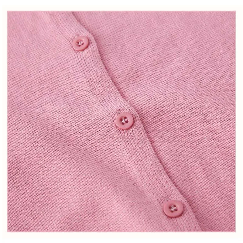 Boys Girls Sweater Cardigans 1 to 2 3 4 5 6 7 8 9 Years 2024 Cotton Baby Kids Sweaters Plain Knit Spring Autumn Children Clothes