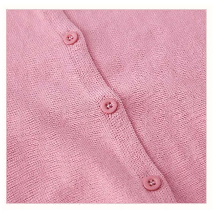 Boys Girls Sweater Cardigans 1 to 2 3 4 5 6 7 8 9 Years 2024 Cotton Baby Kids Sweaters Plain Knit Spring Autumn Children Clothes