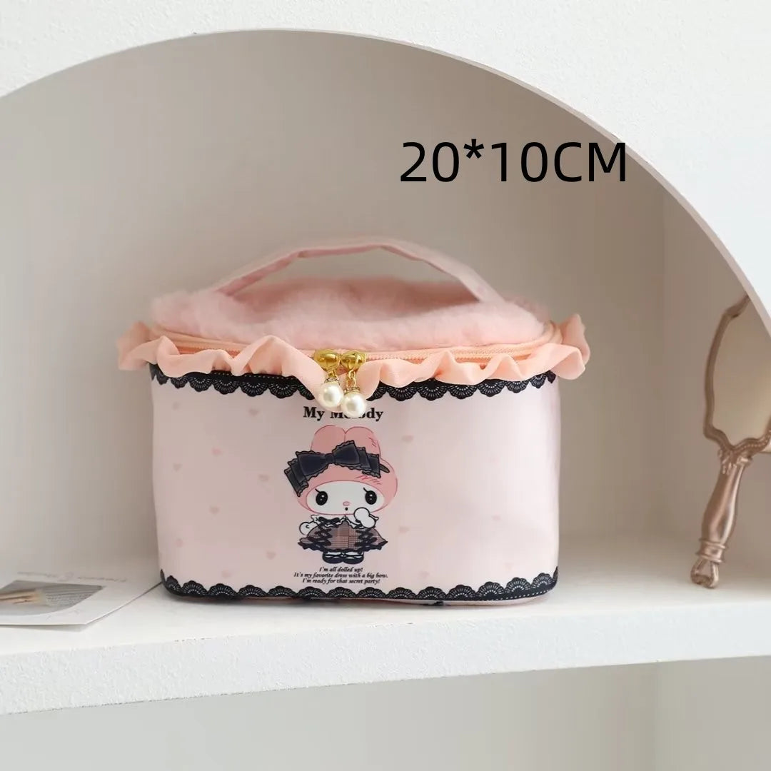 Sanrio Series Cosmetic Case Bundle Pocket Handbag Kawaii Kulomi Storage Bag My Melody Cute Bag