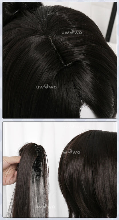 UWOWO Nekomiya Mana Wig Game Zenless Zone Zero Cosplay/ZZZ Cosplay Nekomiya Mana  Cosplay Wig Long Hair Black Hair