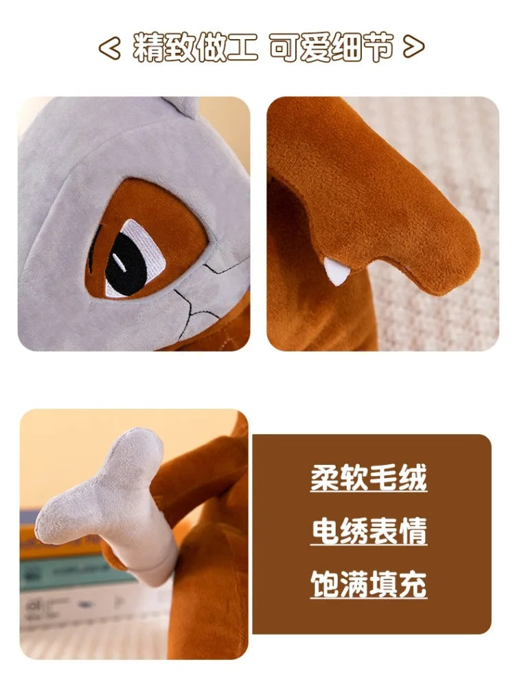 80cm Super Big Size Pokemon Cubone Anime Plush Stuffed Doll Plush Animal Comfortable Soft Doll Children Birthday Gift Anime Toy