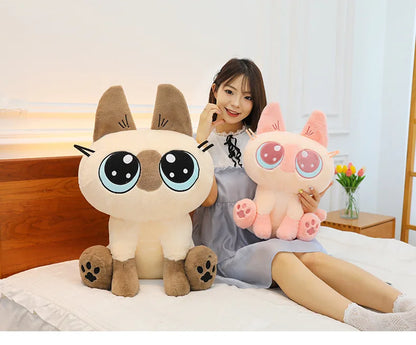 30-50cm Siamese Cat Animals Stuffed Doll Super Soft Home Office Decor High Quality Rabbit Toys Girls Boys Christmas Presents