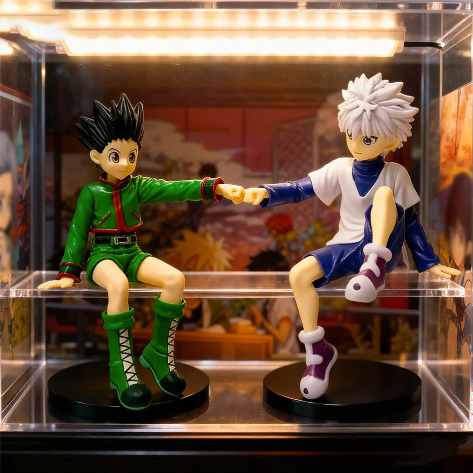 2026 New Arrival Hot Hunter x Hunter Figures - Gon & Killua Car/PC Case/Room Decoration Models, Top Choice for Fan Collection