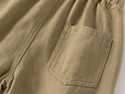 Soft Cotton Toddler Boy Pants for Kids 2 to 3 4 5 6 7 Years Spring Autumn Children Pants Boutique White Khaki Gray Baby Clothes