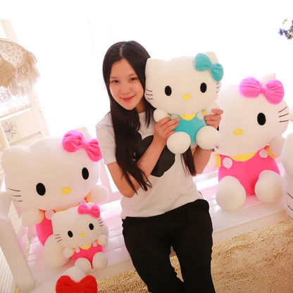 Big Size Sanrio Plush Hello Kitty Plush Hello Kitty Plushies Kawaii Hello Kitty Stuffed Dolls Animal Toy Ragdoll Home Xmas Gift