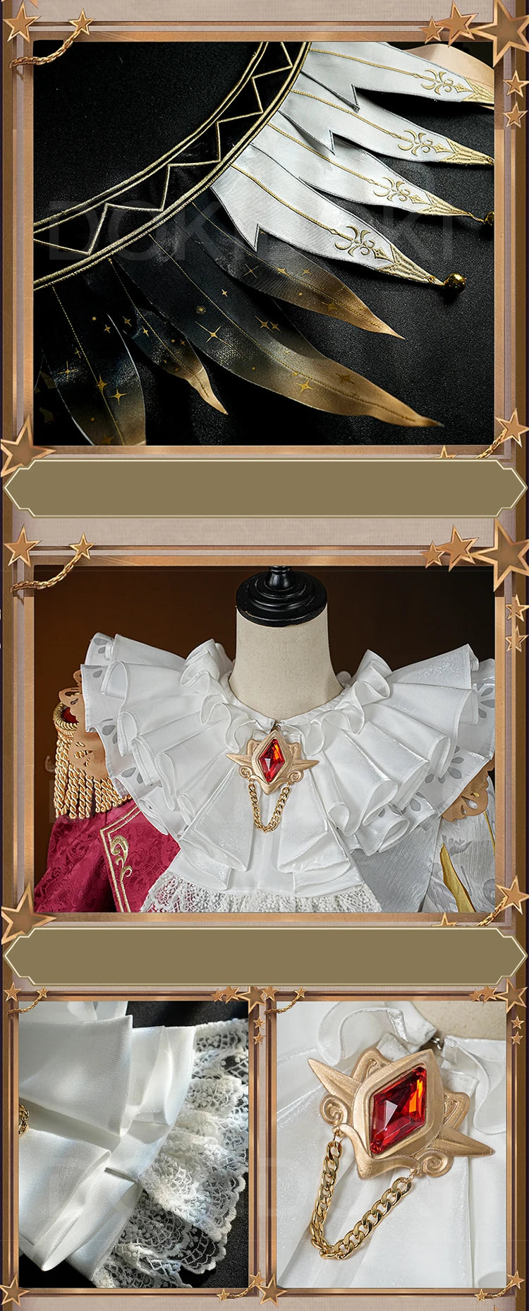 Mike Morton Cosplay Costume Game Identity V【S-3XL】DokiDoki-R Hullabaloo Mike Morton Brightest Star Clown Costume Plus Size