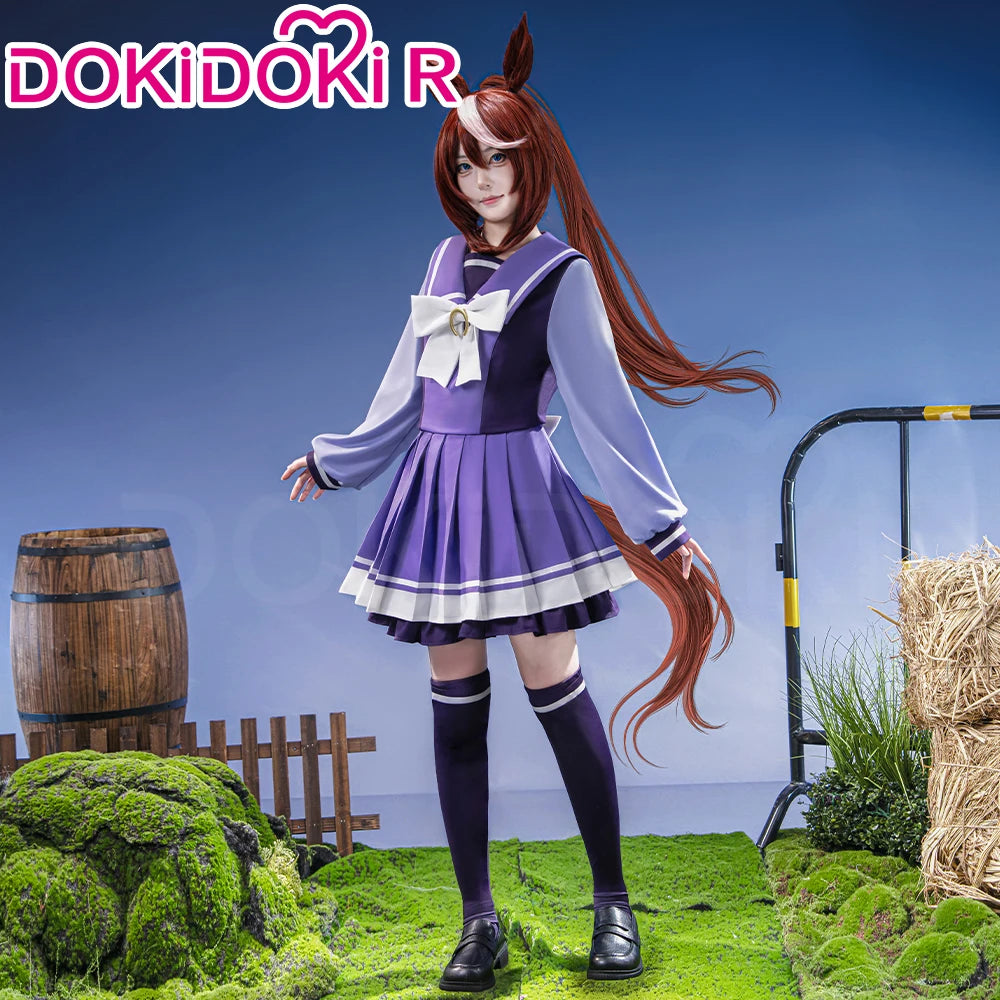 Tokai Teio Gold Ship Cosplay Costume Game【XS-2XL】DokiDoki-R Women School Uniform Cosplay Plus Size