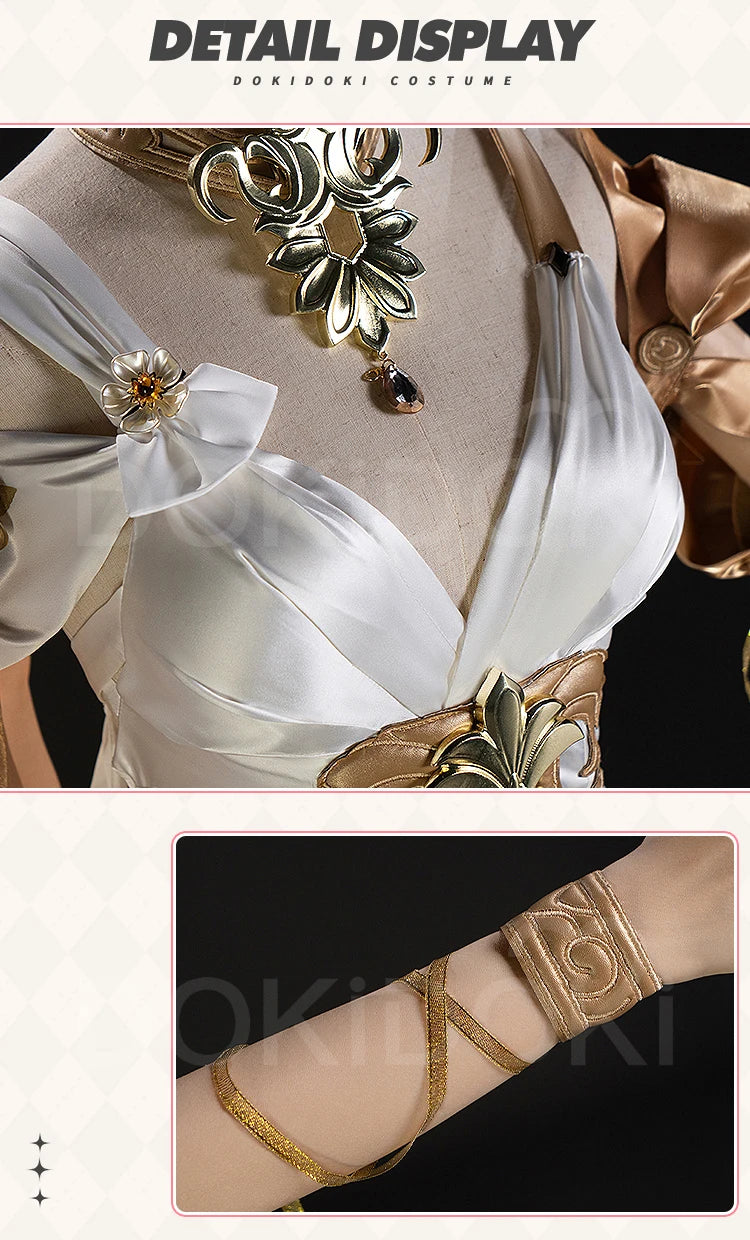 IN STOCK Aglaea Cosplay Costume Game Honkai: Star Rail【XS-3XL】DokiDoki-N HSR Women Halloween Dress Amphoreus Aglaea Plus Size