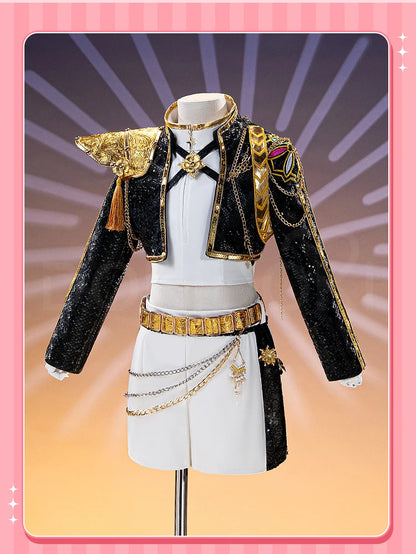 【Last Batch】IN STOCK Miraa Rumii Cosplay Costume【110-150】DokiDoki-N Halloween Family Girls Black Golden Suit Plus Size
