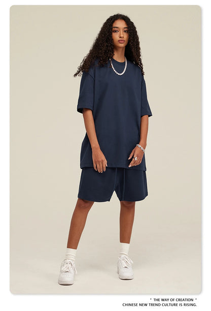 ZODF New 2025 Heavy Weight 305gsm Solid Cotton T Shirts For Men Unisex Summer Oversized Noshrink Basic T-Shirt Brand Tops HY0475