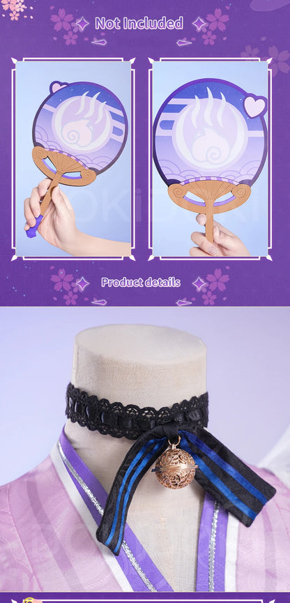 Yumemizuki Mizuki Cosplay Costume Game Genshin Impact【XS-2XL】DokiDoki-R Women Cute Dress Halloween Tail Plus Size