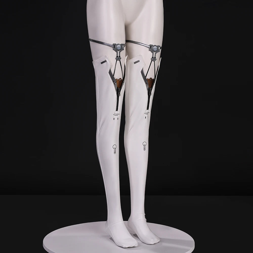 Wuthering Waves Lupa Cosplay Costume Wig Bodysuit Cloak Earrings Tail Headwear Leggings Halloween Party for Women Girls iCoser