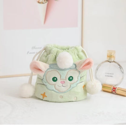 Disney Stella Gelatoni Plush Cosmetic Bag Cartoon Anime LinaBell Shoulder Bag Coin Purse Bundle Pocket Gifts For Girl
