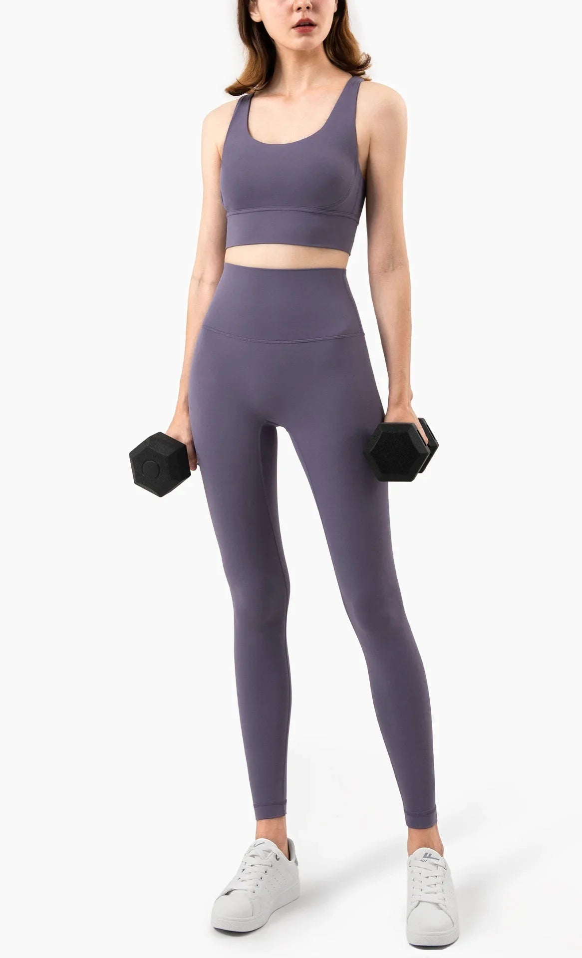Women’s 2 Piece Yoga Set Sleeveless Cross Back Sports Bra and Leggings Athletic Tracksuit Pilates Fitness