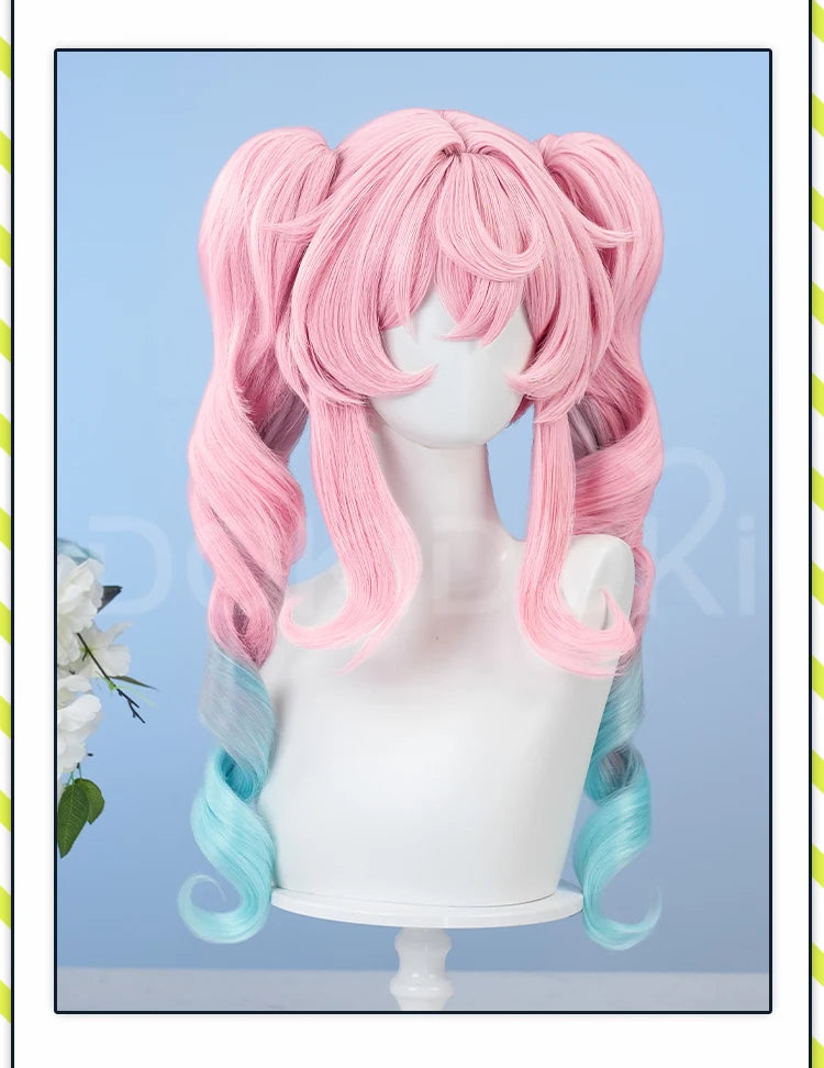 IN STOCK Castorice Hyacine Wig Game Honkai: Star Rail DokiDoki Halloween 100cm Long Hair Castorice Cosplay Headwear Free Cap