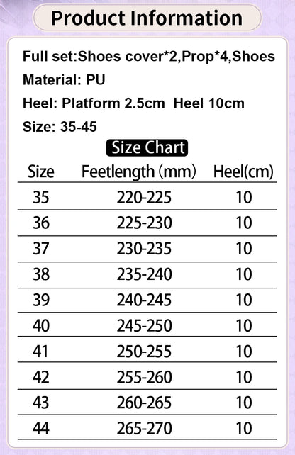 UWOWO Herta Shoes Boots Game Honkai Star Rail The Herta Witch Cosplay Shoes Boots with Accessory lloween Shoes