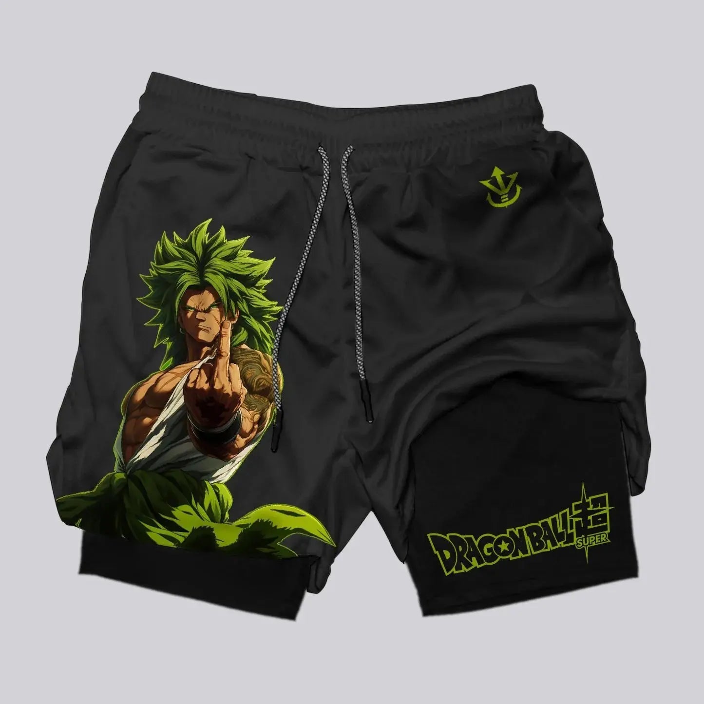 Anime Gym Shorts Men Women Dragon Ball Broly Summer Streetwear Casual Beach Pants Breathable Mesh Quick-dry Shorts Sportswear