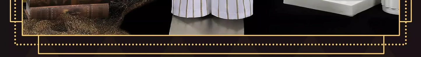 Identity V Prospector Cosplay Costume Wig Norton Campbell Uniform Hat Glasses Gambler in The Spotlight Halloween Women Men Props