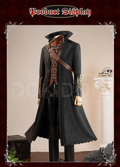 Gehrman Cosplay Costume Game Bloodborne Cosplay【XS-3XL】DokiDoki-R Men Hunter Halloween Costume Gehrman Hat Plus Size