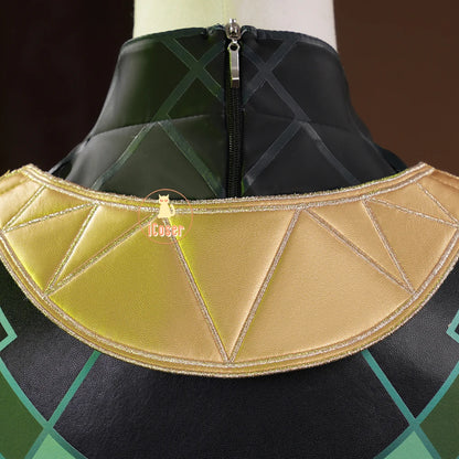 Genshin Impact Nefer Cosplay Costume Wig Dress Uniform Outfit Headwear Carnival Halloween Party for Women Girls Accessory iCoser