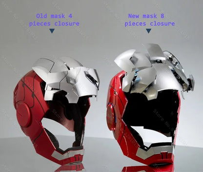 NEW Iron Man Helmet Mk5 Electric Voice Activated Control Wearable Mask 1:1 Automatic Opening Closing Model Figure Adult Toy Gift
